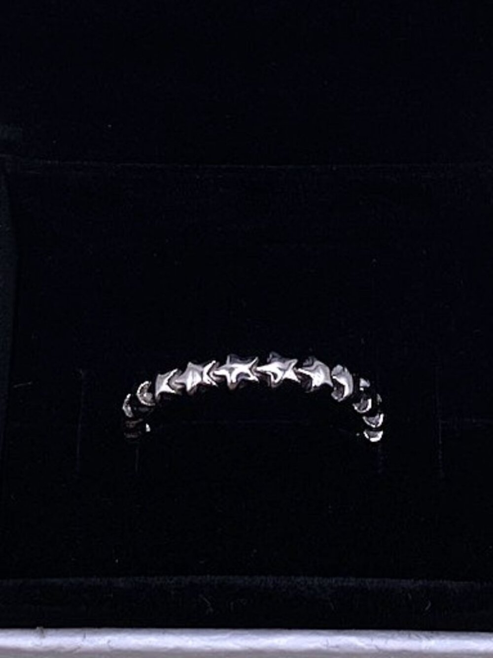 Pandora Ring Stars Sterling Silver S925 ALE Size 8 - Picture 2 of 4